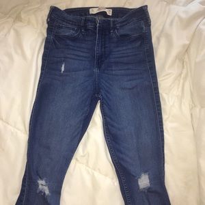 High waisted jeans